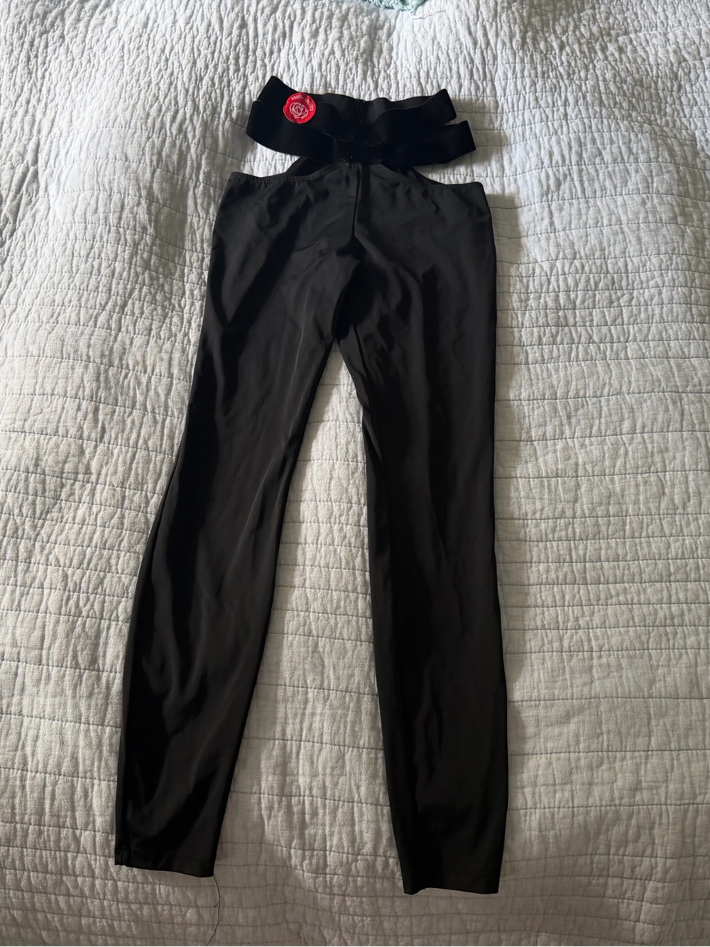 Prima Bella Black High Waist Dance Leggings XS/S Ballroom Latin Yoga